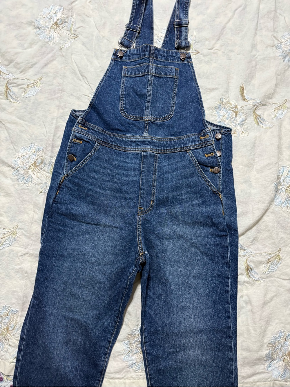 Classic Blue Denim Overalls - Women Jeans
